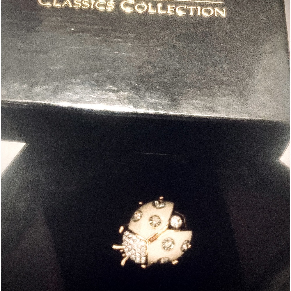Joan Rivers Ladybug Brooch